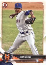 2018 Bowman Prospects #BP82 Justin Dunn - BB