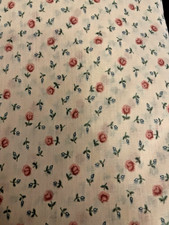 VTG Ditzy CALICO Shades of Orange/Peach Florals on Blush Cottagecore BTFQ
