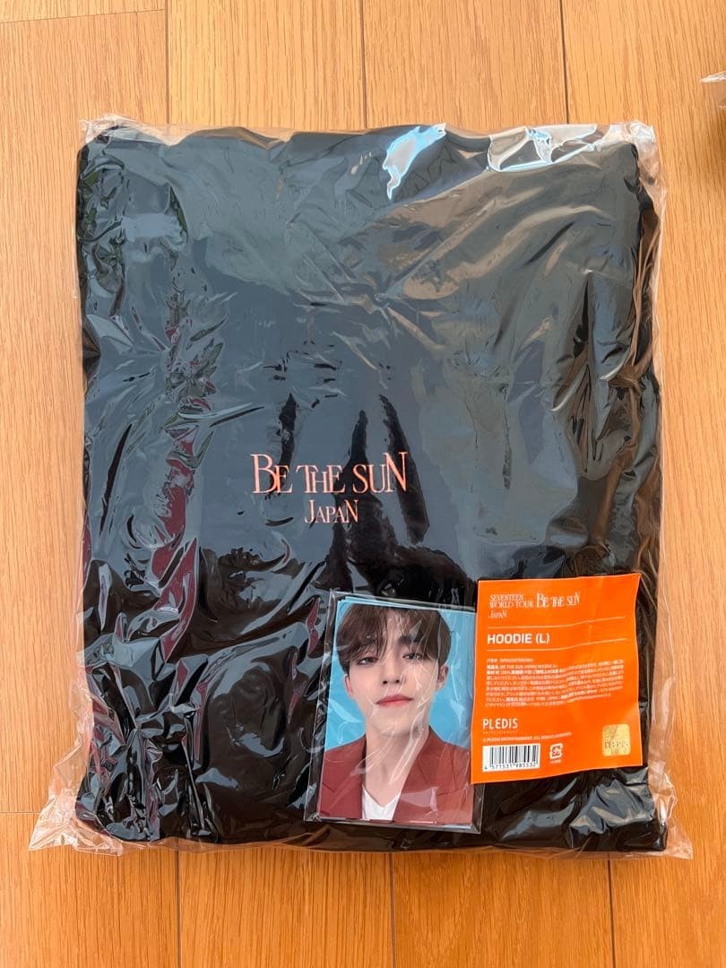 SEVENTEEN BE THE SUN JAPAN HOODIE パーカー SEVENTEEN WORLD TOUR BE THE SUN JAPAN Hoodie L Size Black New ( no