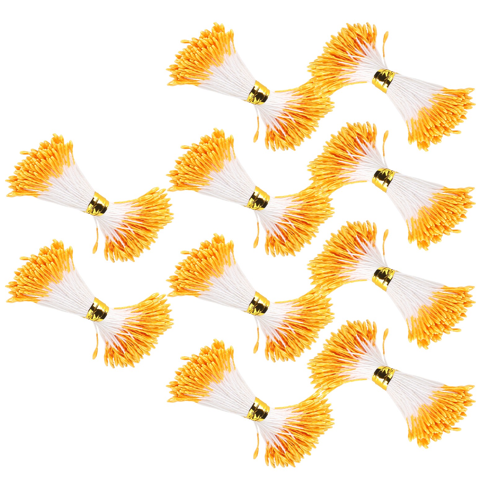 900pcs Orange Color Artificial Stamen For Bouquet Making Accessories Trending