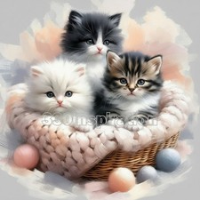 Digital Image Picture Photo Wallpaper Background Desktop Art Cats Kittens A634
