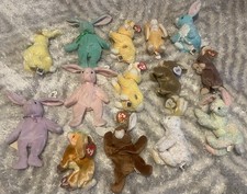Ty Beanie Babies Set Of 14 Brand New All Rabbits 3 Floppity Rabbits Including