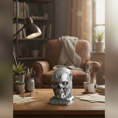 T-800 Terminator T800 Totenkopf | Arnold Schwarzenegger | Büste |Roboter Schädel