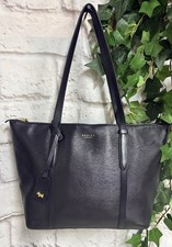 👜RADLEY Ladies “Kingly Street” Large Textured Leather Ziptop Tote Bag, Black👜