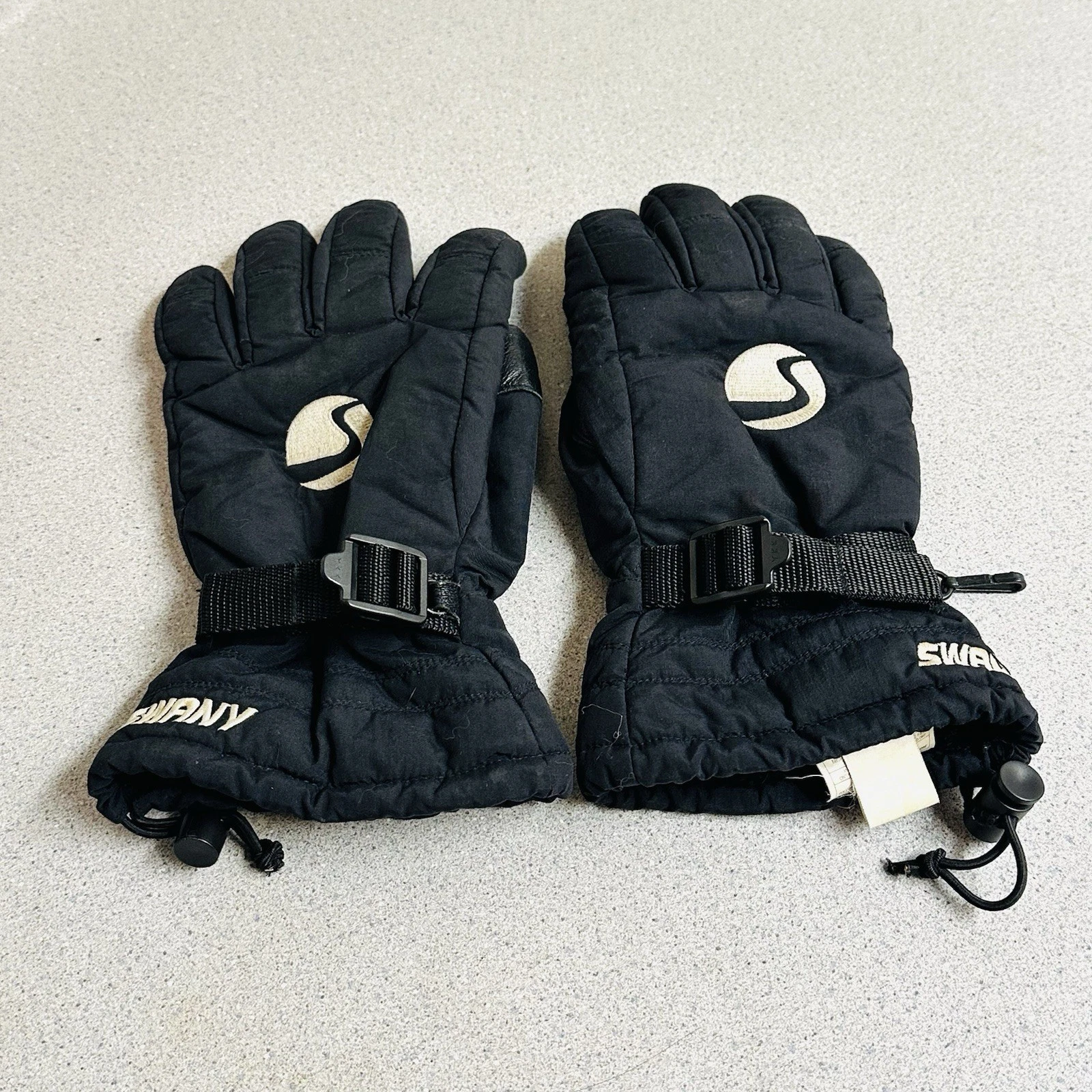 Swany DRY FINGER Leather Mixed Softy Snow Winter Gloves Size Medium Unisex