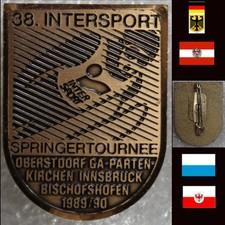 SKISPRINGEN ABZEICHEN INT. DEUTSCH-ÖSTERREICHISCHE 4-SCHANZENTOURNEE * 1989/1990