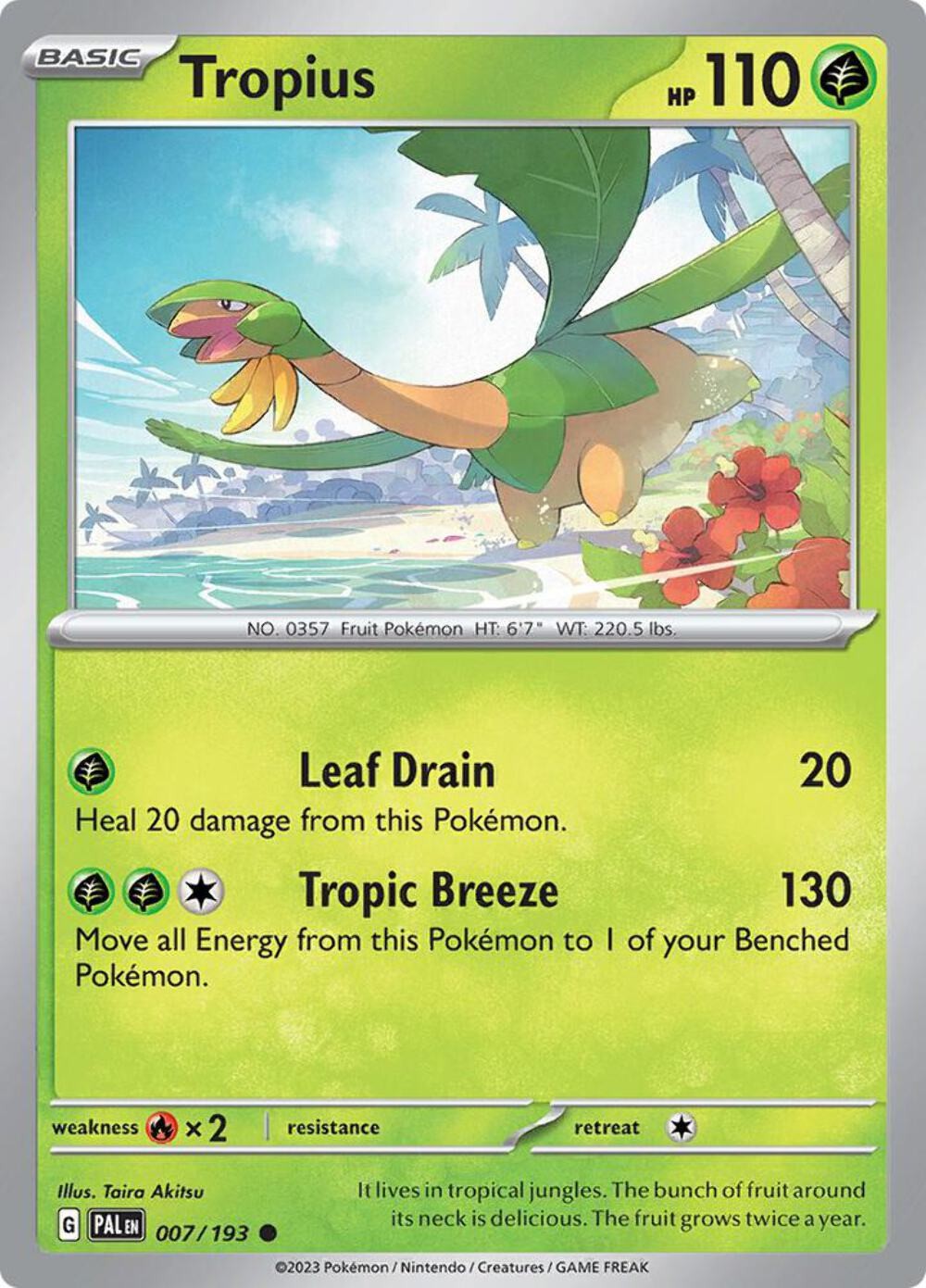 Tropius Common Regular PAL 007/193 NM