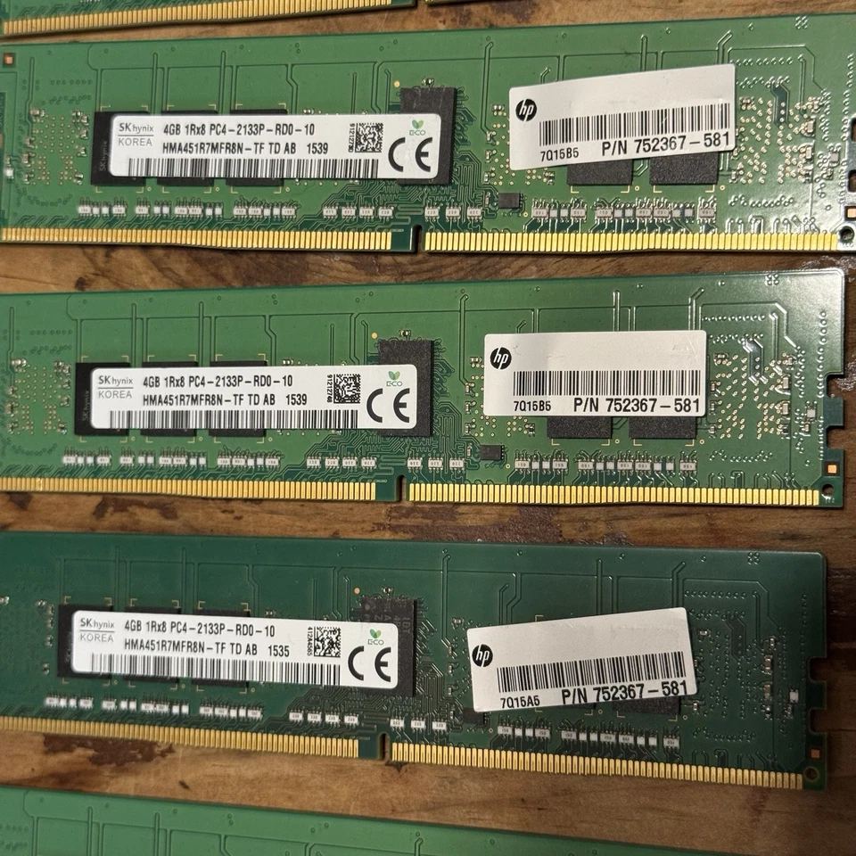 Hynix (8x4GB, 32GB Total) HMA451R7MFR8N-TF 4GB PC4-17000 DDR4 2133MHz 1Rx8 ECC - Image 2 of 2