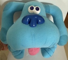 VTG - Blue  s Clues Dog - Blue - 7  Party Plush Stuffed Puppy 1990  s Tongue Out