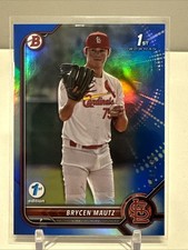 2022 Bowman Draft Blue #’d 43/150 Brycen Mautz #BD-124