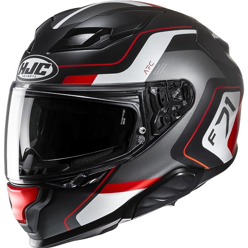 Casque intégral HJC F71 Arcan MC1SF noir mat rouge taille M