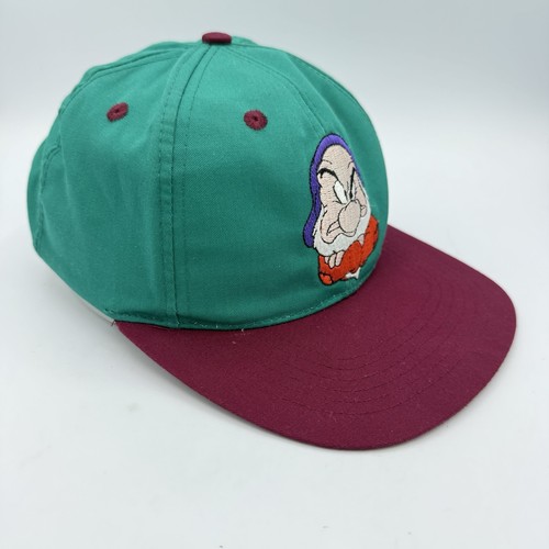 Vintage 90s Disney Snow White and The Seven Dwarfs “Grumpy” Youth Snapback Hat - Picture 2 of 7