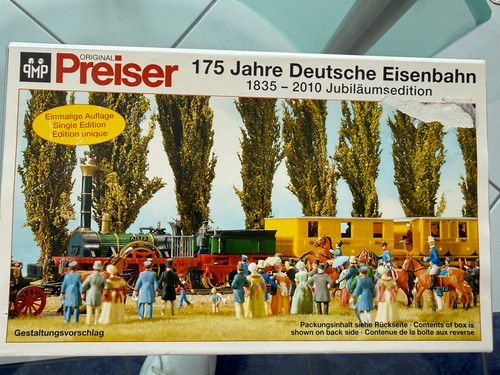 Juego de figuras Preiser escala H0 13007 1:87 "Edición aniversario" en embalaje original muy raro  | Zustand: Neu
