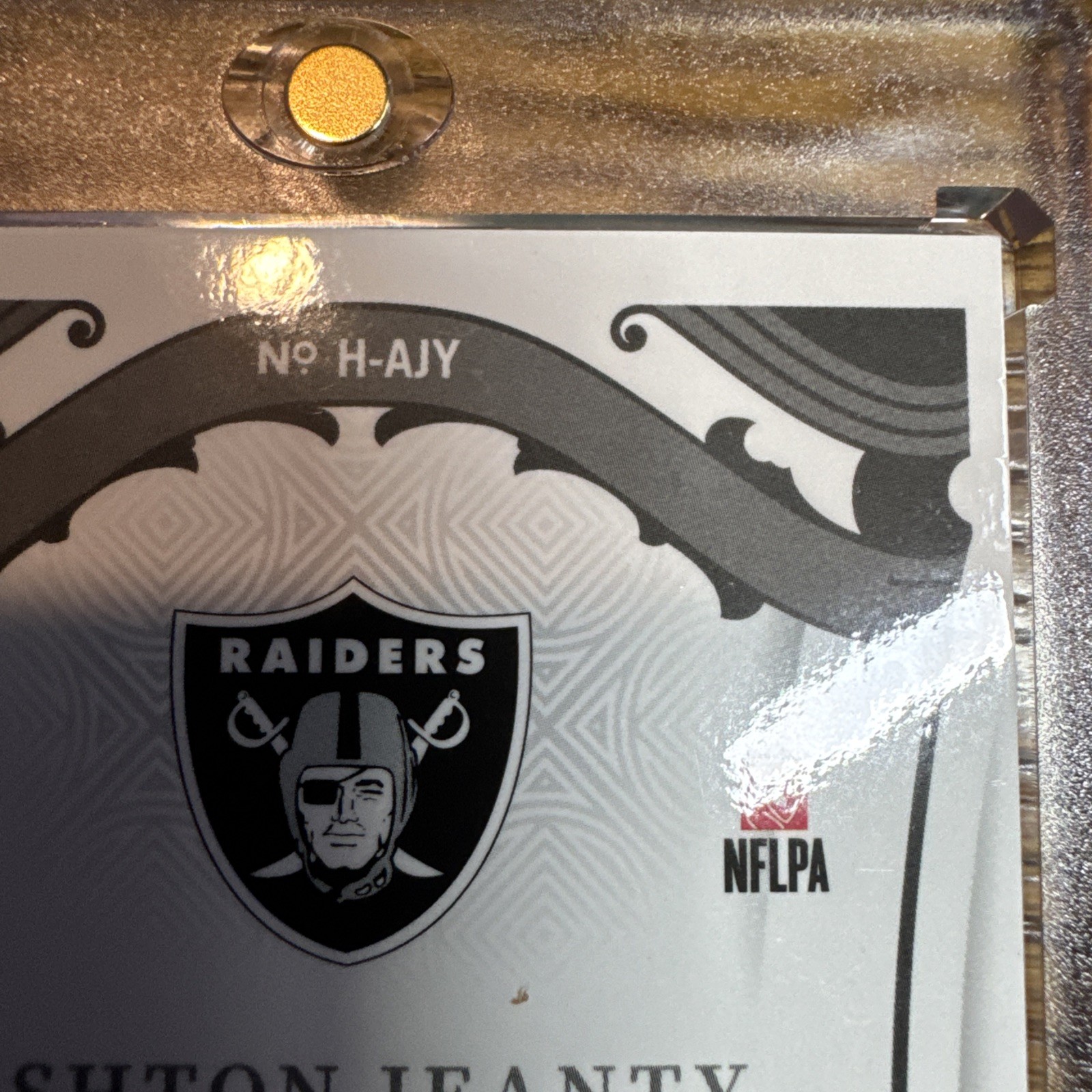 2025 National Treasures Ashton Jeanty Heirlooms Nike Swoosh 1/1 view 19