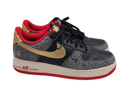 Nike Air Force 1  07 LX Spades Men s 10 Shoes DJ5184-001 Black Gray