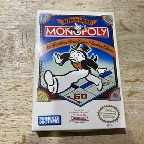 Monopoly (Nintendo, NES) Cartridge & Manual