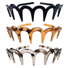 2025 New Wave Headband 3PCS U-Shaped Hair Comb Accessories - Anti-Slip Zigzag To