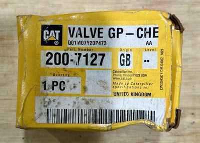 #ad NEW OEM CAT 200 7127 2007127 Hydraulic Control Check Valve Fit In Description $262.47