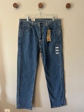 Levi's 505 Jeans Men Size 36x32 Blue Denim Regular Fit Straight Leg Stretch NWT
