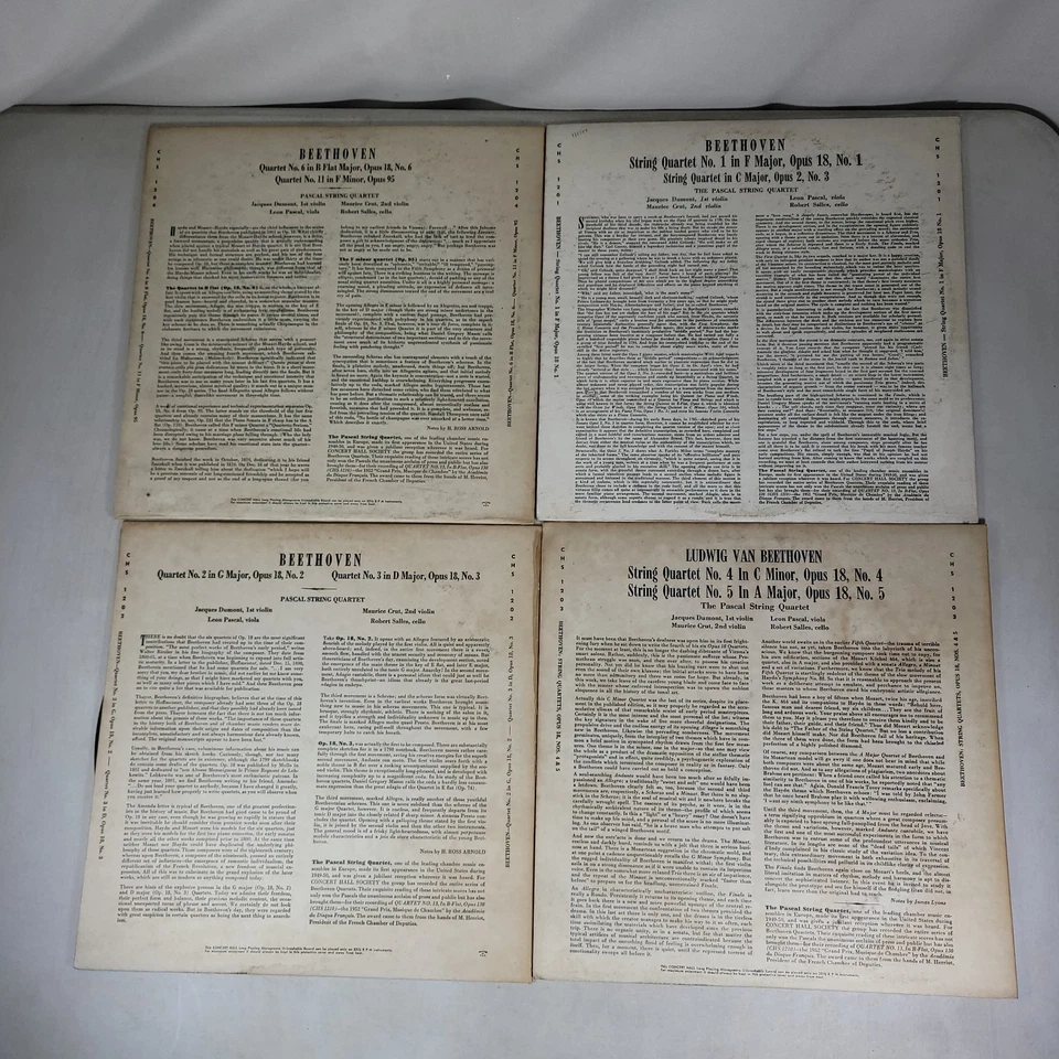 Lot of 14 Beethoven Vintage Vinyl Records by The Concert Hall Society EX/VG+ - Image 3 of 4