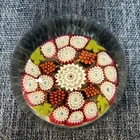 Vintage Murano Millefiori Glass Paperweight Multicolor