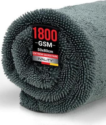 Ivality  Auto Trockentuch XXL 80X50 Cm   1800 GSM Ultra Saugstarke Mikrofasertüc