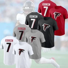 SALE HOT! Bijan Robinson #7 Atlanta Falcons 2025 Name & Number Gift For Fans