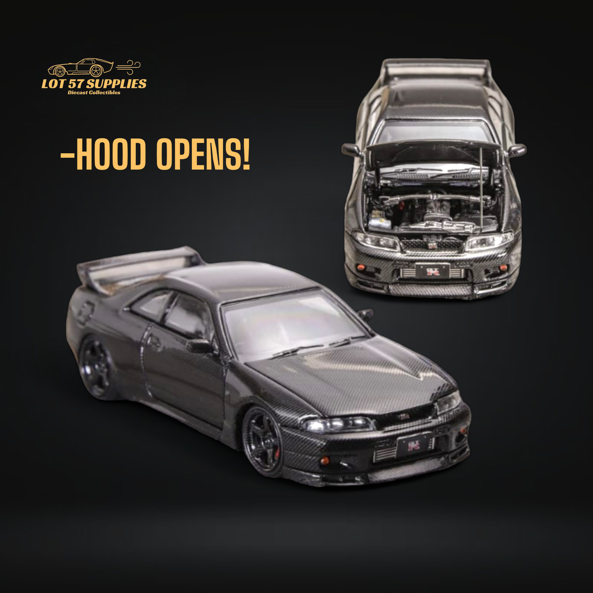 focal horizon GT-R BCNR33 カーボン　ダークブルー Focal Horizon Skyline GT-R R33 GT-R 4th Gen BCNR33 Full
