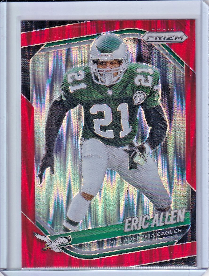 Eric Allen 2025 Panini Prizm - #17 Red Flash Prizm Philadelphia Eagles