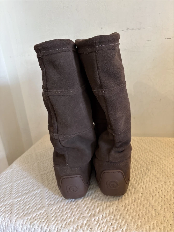 Manitobah Mukluks Canada Mid Hunter Suede Waterproof Boots Vibram US L5 /EU 35 - Image 3 of 4