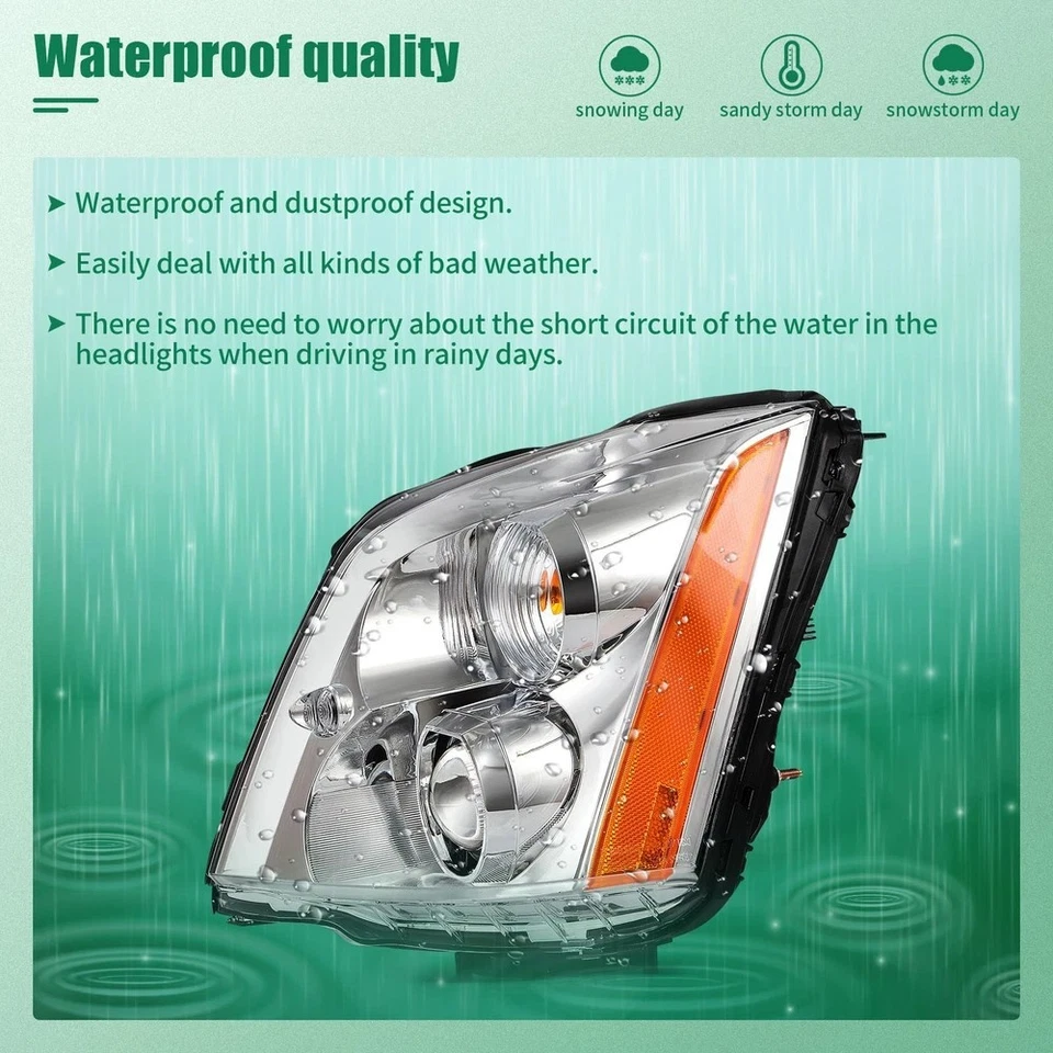 For Cadillac DTS w/HID Xenon 2006-2011 Projector Headlights Assembly Left+Right Foto 3 de 4