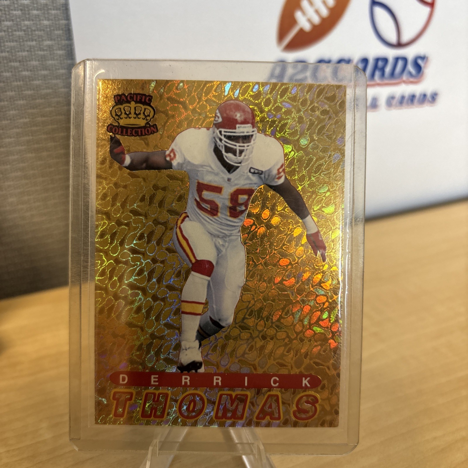1994 Derrick Thomas Pacific Prisms Collection Gold
