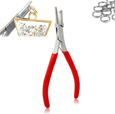 Jeweler Split Ring Pliers Beading Arts  Crafts Hobby Crafting Jewelry Tool, Red