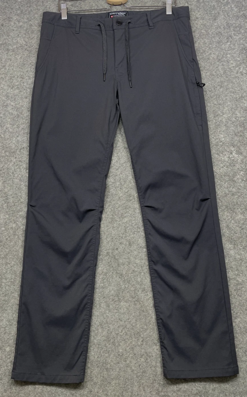 686 Everywhere Pants Mens 34x31 Gray Relaxed Fit Hiking Drawstring Stretch
Opens in a new window or