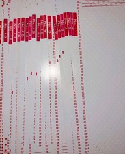 Knitmaster Silver Reed Knitting Machine Punch Card Main Pattern Set 1-20 Vintage