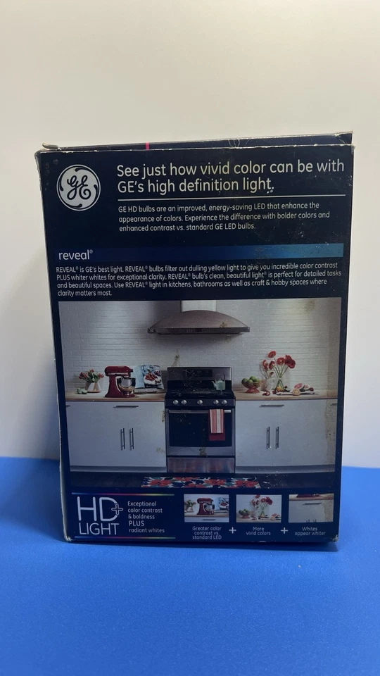 💡 GE Reveal LED A21 HD+ Light Bulbs – 14W (75W Eq) Dimmable – 3 Bulbs Inside - Image 4 of 4