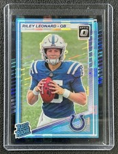 RILEY LEONARD 2025 PANINI DONRUSS OPTIC #255 ROOKIE BLACK PANDORA PRIZM 25/25