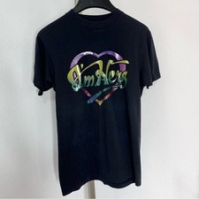 VINT I’m Hers Rainbow Graphic Tee Single Stitch USA Made Medium Couples Pride