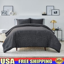 Tonal Paisley Matelass  Duvet Cover Set 3-Piece Bedding Shams Elegant Comfort US