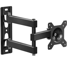 Full Motion TV Wall Mount for 10-32 Inch Screen up to 33 lbs, Rotating Black 