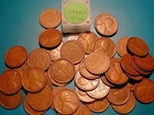 1929-S LINCOLN WHEAT CENT PENNY ROLL HIGH GRADE, all coins "FINE"