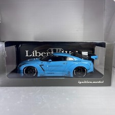 1/18 Ignition Model IG Nissan LB Works R35 GTR Light Blue IG0429