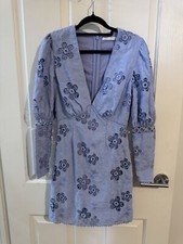 Talulah Mini Dress Long Sleeves Purple Rise XS Polyester Cotton