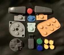 Full Set Authentic OEM Nintendo 64 N64 Replacement All Controller Buttons + Pads