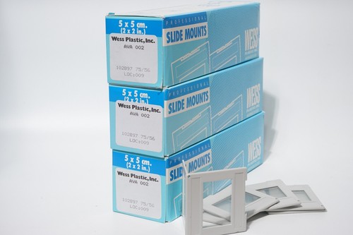 WESS SLIDE MOUNT - AVA 002 - 3 CONFEZIONI DA 50 PZ. 24x36 con vetrini. - Photo 3/4