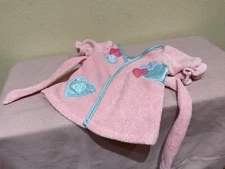 VTG. 1987 COLECO/CABBAGE PATCH/OAA PINK TERRYCLOTH BATHROBE FRESHLY LAUNDERED WS