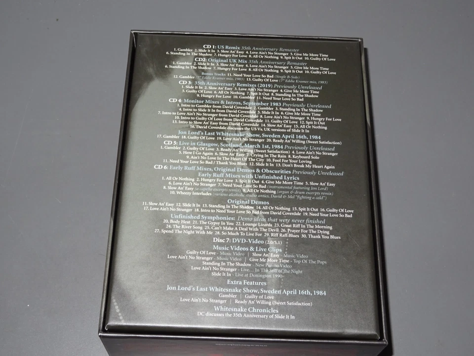 WHITESNAKE - SLIDE IT IN (ULTIMATE) / 6-CD & 1-DVD-BOX-SET 2019 (MINT-) - Bild 2 von 3