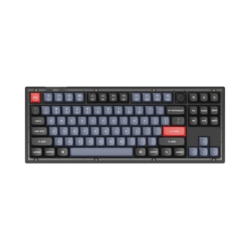 Keychron V3 QMK Mechanische Tastatur, Frosted Black, Keychron K Pro Red, Knob - Bild 2 von 4