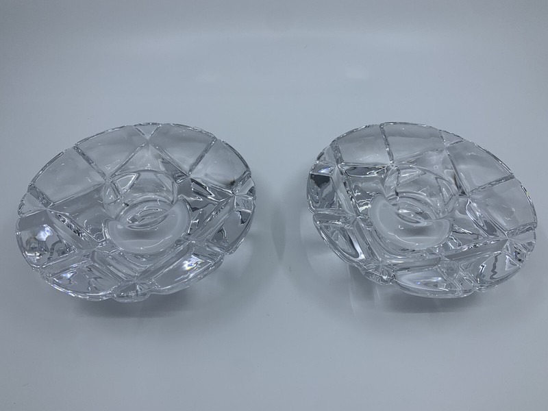 Orrefors Martti Rytkönen Fashion Madison Crystal Votive Candleholders