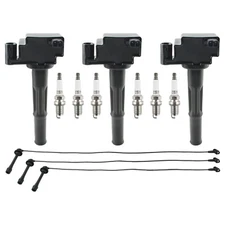 3x Ignition Coil & Wires & Spark Plug Kit for 1995-1998 Toyota T100 3.4L V6